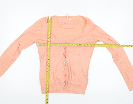 Womens UK Size 10 Harvest Pink Cardigan Jumper
