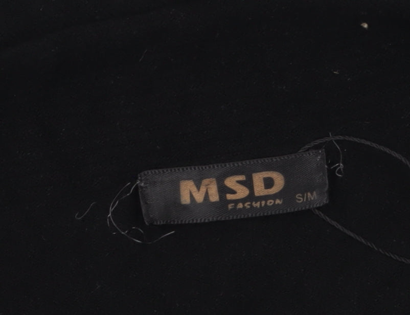 Womens UK Size S MSD Black Poncho Jumper