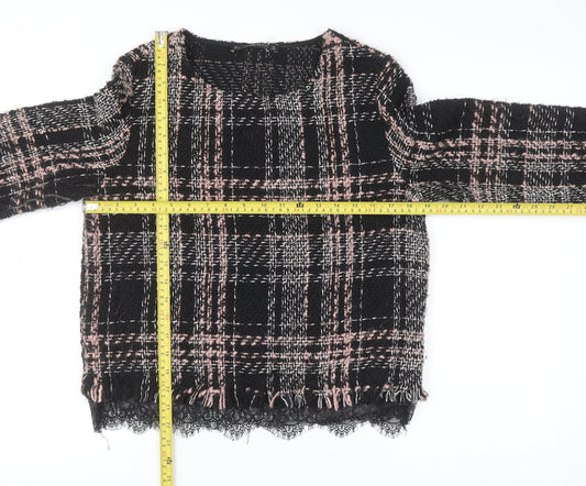 Womens UK Size L Zara Black Pullover Jumper