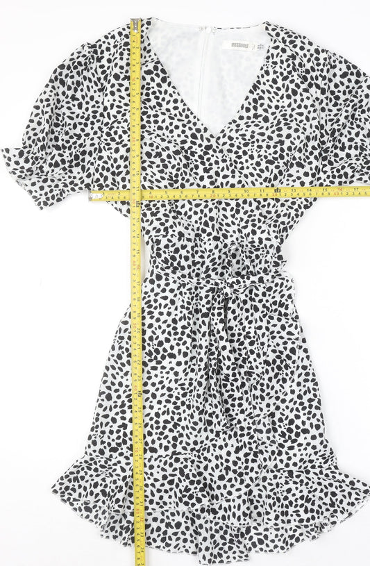 Womens UK Size 8 Missguided Wrap Dress