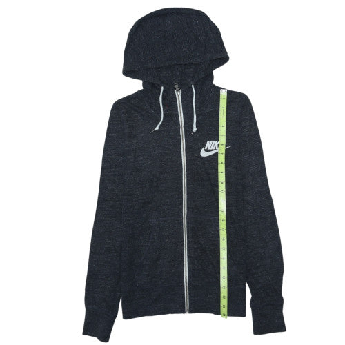 Womens UK Size M Nike Black Full Zip Hoodie