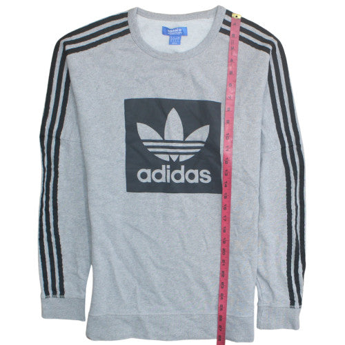 Mens UK Size XS adidas Grey Pullover Sweatshirt