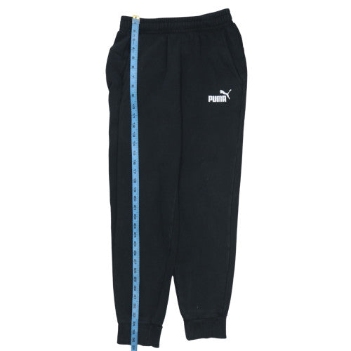 Mens UK Size S PUMA Regular Fit Jogger Black Trousers