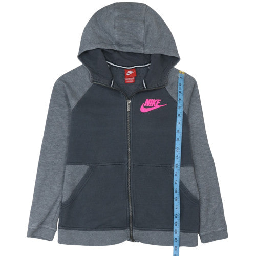 Teens UK Size 158 Nike Grey Full Zip Hoodie