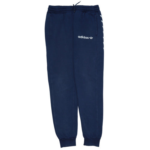 Additional front view of adidas boys’ blue jogger fleece activewear trousers 13-14 years
