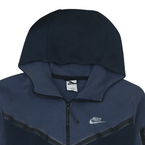 Mens UK Size L Nike Blue Full Zip Hoodie