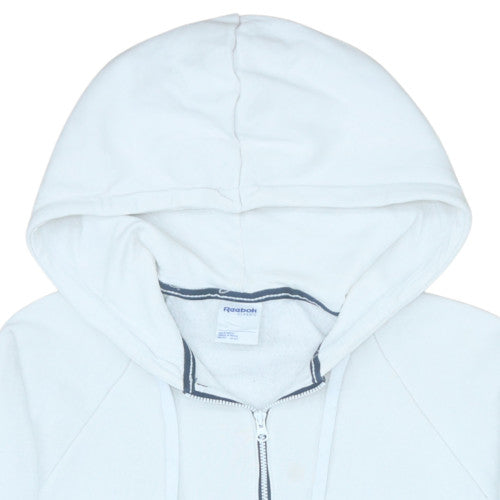 Mens UK Size M Reebok White Pullover Hoodie