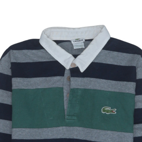 Mens UK Size XL Lacoste Blue Henley Sweatshirt