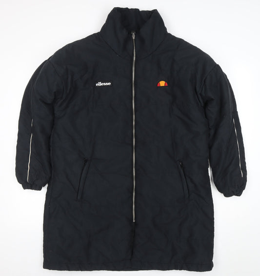 Womens UK Size 10 ellesse Black Puffer Jacket