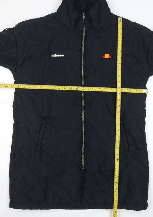 Womens UK Size 10 ellesse Black Puffer Jacket