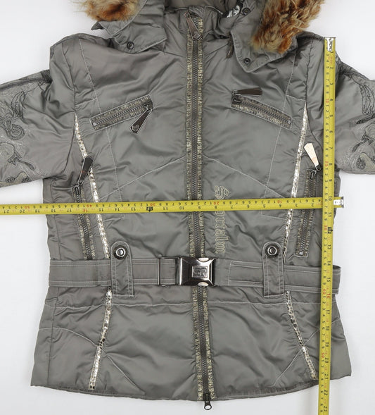 Womens UK Size 8 Sportalm Grey Puffer Jacket