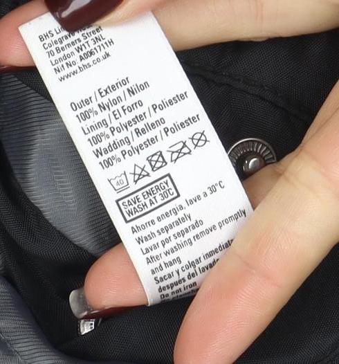 Mens UK Size XL BHS Black Parka Coat