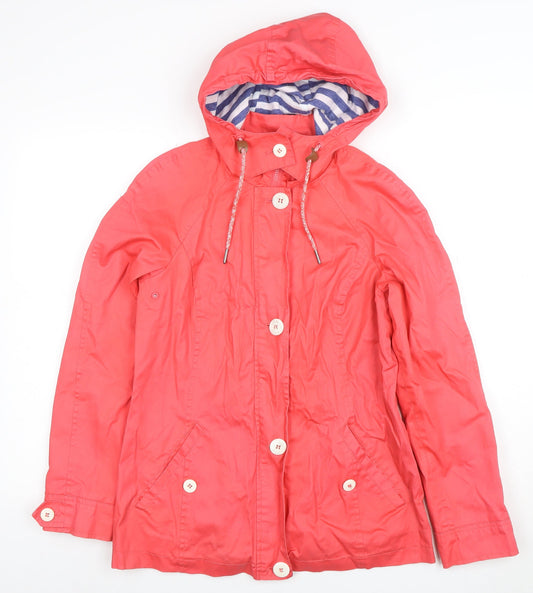 Womens UK Size 10 Maine New England Pink Rain Coat