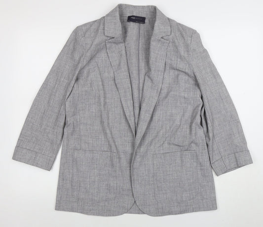 Womens UK Size 12 Marks and Spencer Regular Grey Blazer