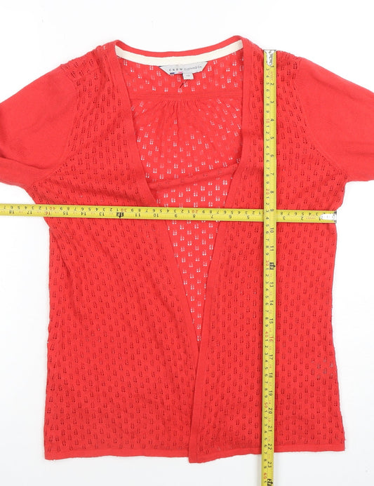 Womens UK Size 10 Crew Clothing Co. Red Cardigan Jumper
