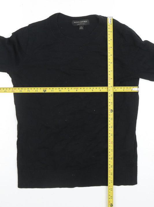 Mens UK Size XS Banana Republic Black Pullover Jumper