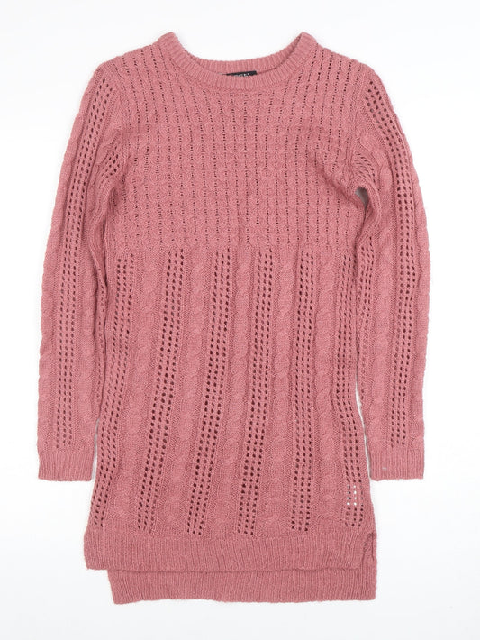 Womens UK Size 8 Select Pink Pullover Jumper