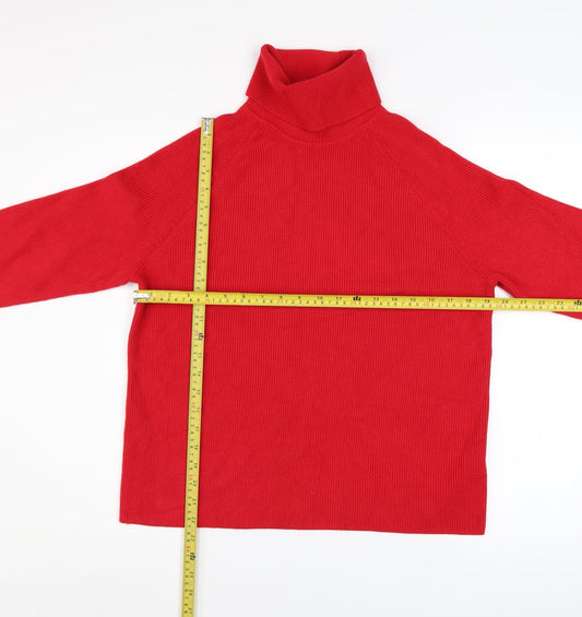 Womens UK Size M Marks and Spencer Red Pullover Jumper