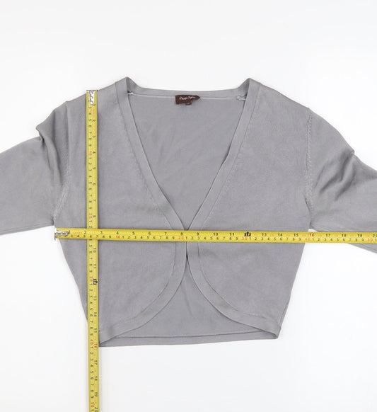 Womens UK Size 8 Phase Eight Grey Cardigan Jumper