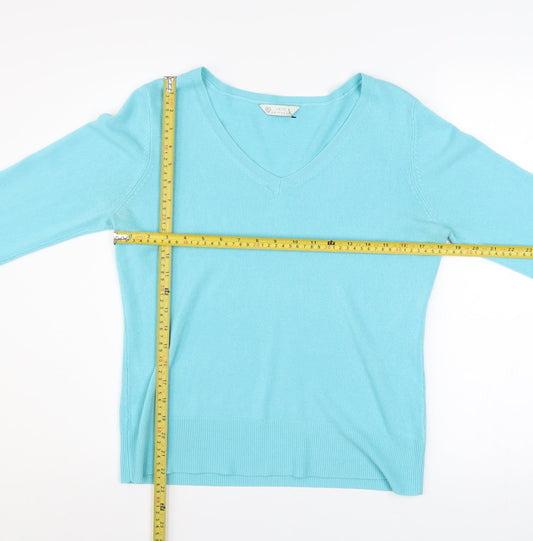Womens UK Size 12 BHS Blue Pullover Jumper