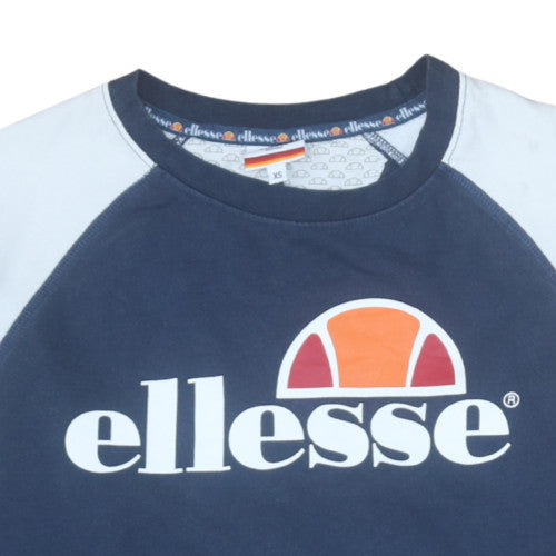 Mens UK Size XS ellesse Blue Pullover Sweatshirt