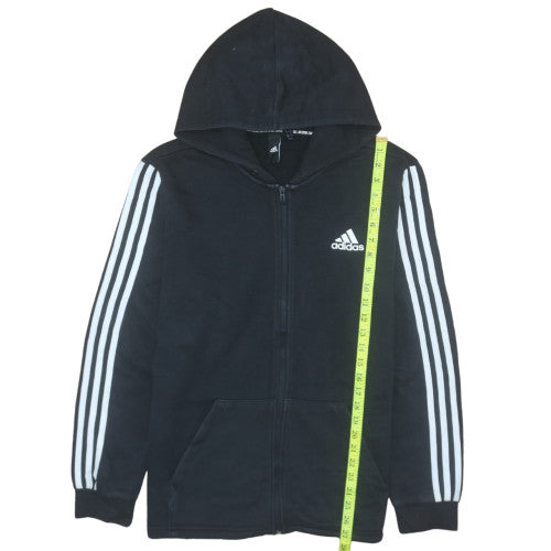 Mens UK Size M adidas Black Full Zip Hoodie