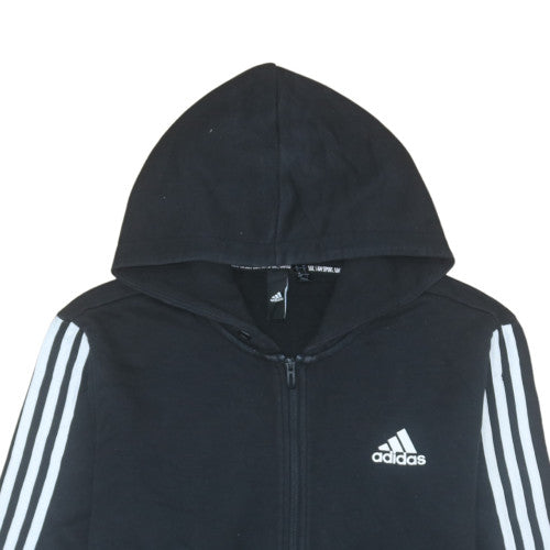Mens UK Size M adidas Black Full Zip Hoodie