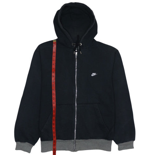 Mens UK Size L Nike Black Full Zip Hoodie