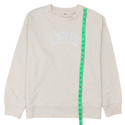 Womens UK Size L Levi's Beige Pullover Sweatshirt