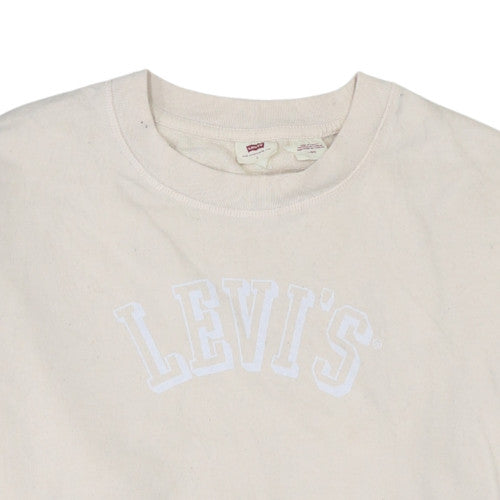 Womens UK Size L Levi's Beige Pullover Sweatshirt