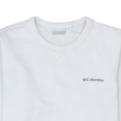 Mens UK Size S Columbia White Pullover Sweatshirt
