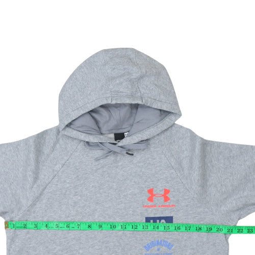 Mens UK Size M Under armour Grey Pullover Hoodie