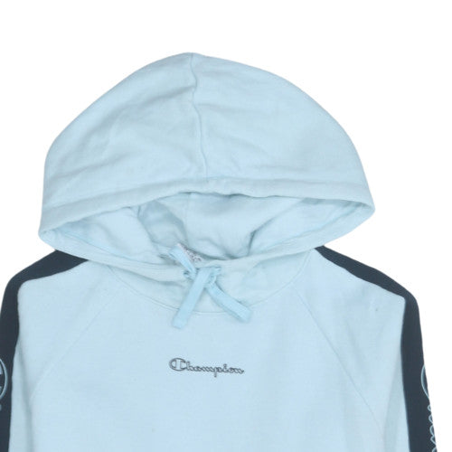 Womens UK Size S Champion Blue Pullover Hoodie