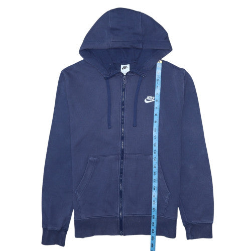 Mens UK Size M Nike Blue Full Zip Hoodie