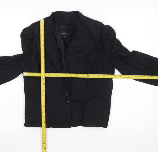 Womens UK Size 12 French Connection Regular Black Blazer