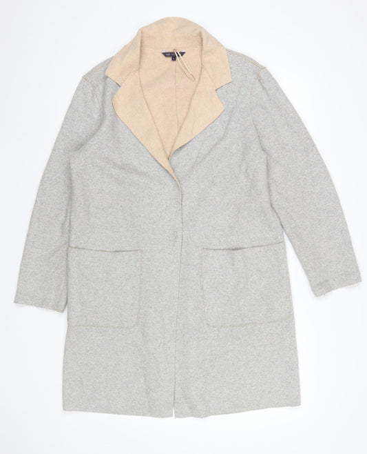 Womens UK Size 12 Marks and Spencer Grey Overcoat