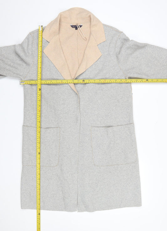 Womens UK Size 12 Marks and Spencer Grey Overcoat