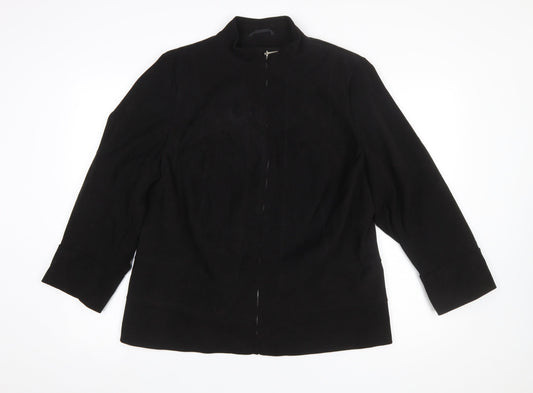 Womens UK Size 18 essence Black Basic Jacket