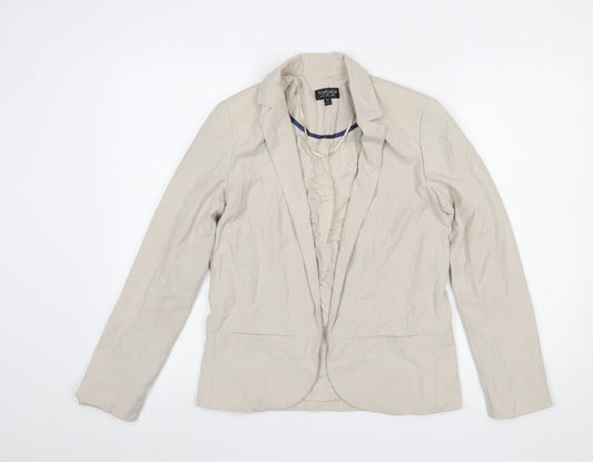 Womens UK Size 6 Topshop Regular Beige Blazer
