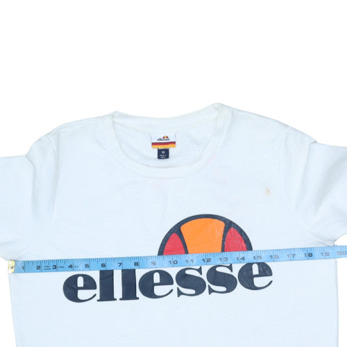Womens UK Size 10 ellesse White Pullover Sweatshirt