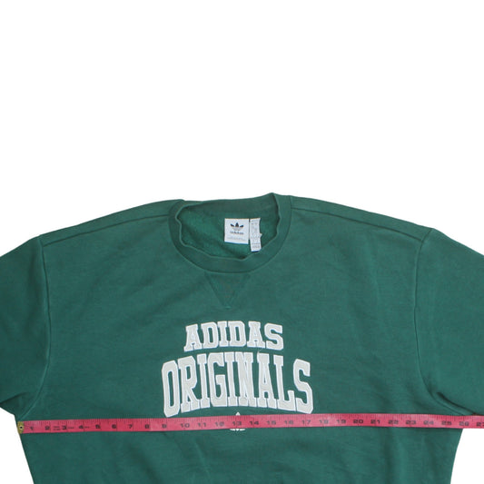Womens UK Size S adidas Green Pullover Sweatshirt