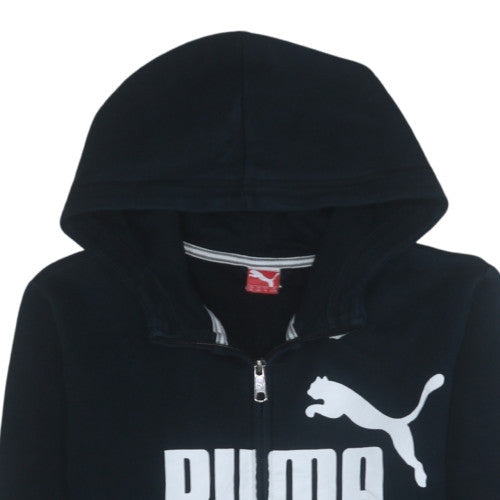Boys UK Size 14 Years PUMA Black Full Zip Hoodie