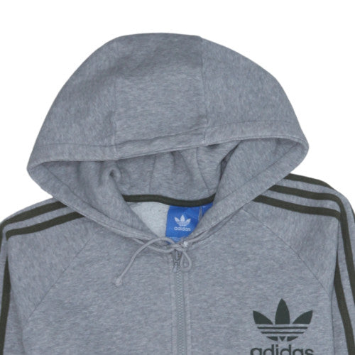 Mens UK Size M adidas Grey Full Zip Hoodie