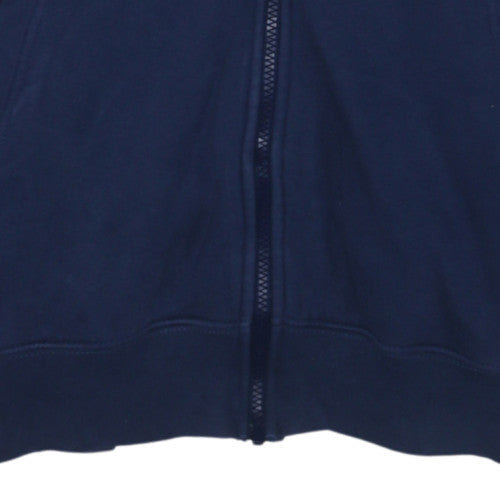 Mens UK Size 2XL Nike Blue Full Zip Hoodie
