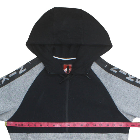 Mens UK Size L Nike Grey 1/2 Zip Hoodie
