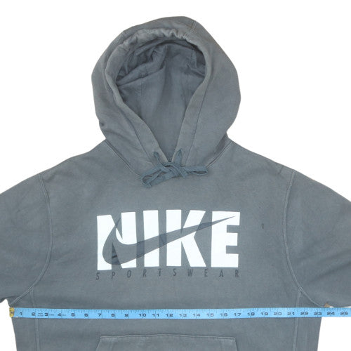 Mens UK Size M Nike Grey Pullover Hoodie