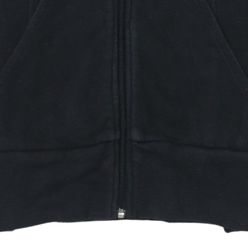 Womens UK Size 12-14 adidas Black Full Zip Hoodie