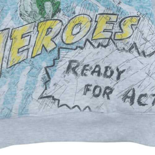 Mens UK Size S Marvel Grey Pullover Hoodie