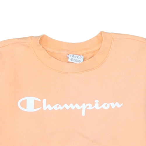 Womens UK Size M Champion Orange Pullover Sweatshirt