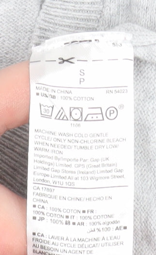 Womens UK Size S Gap Grey Pullover Jumper